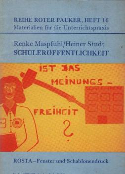 Schüleröffentlichkeit : ROSTA-Fenster und Schablonendruck.