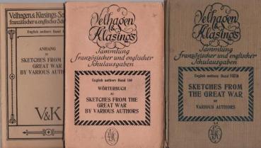 Sketches from the Great War by various authors (mit Wörterbuch und Anhang).