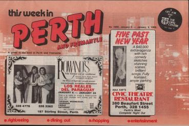 this week in Perth and Fremantle : A guide to the best in Perth and Fremantle; No. 1092, January, 3 - January 9, 1986. Sightseeing - dining out - shopping - entertainment