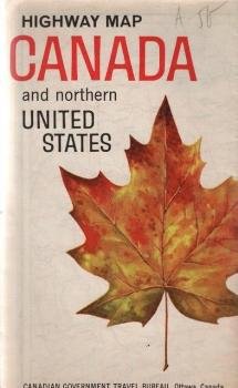 Highway map Canada and northern United States