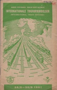 Internationale Togforbindelser = International Train Services; 28/5-30/9 1961