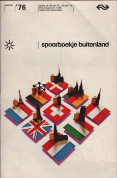 spoorboekje buitenland zomer '76. Geldig van 30 mei '76 - 25 sept. '76
