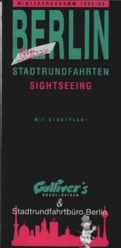 Winterprogramm 1992/93 Berlin. Stadtrundfahrten = Sightseeing (Faltprospekt)