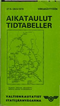 VR. Aikataulut Tidtabeller 27.5.-29.9.1979.