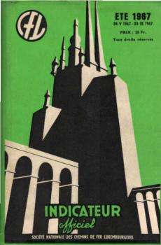 CFL Indicateur officiel ete 1967. 26.V.1967 - 23.IX.1967.