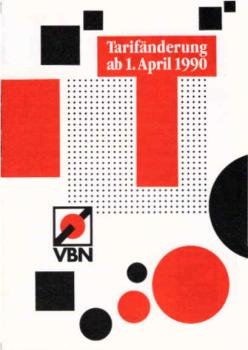 VBN. Tarifänderungen ab 1. April 1990.