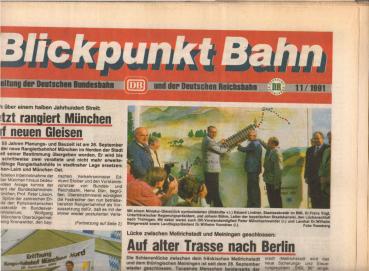 Blickpunkt Bahn : Zeitung der Deutschen Bundesbahn, DB, und der Deutschen Reichsbahn, DR ; Ausgabe 11/1991.