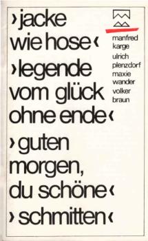 Programmheft Jacke wie Hose / Legenden vom Glück ohne Ende/ Guten Morgen du Schöne / Schmitten