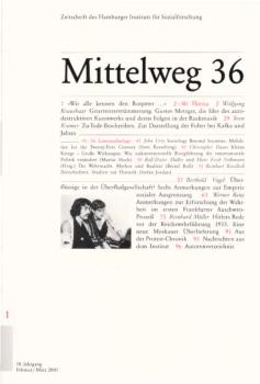 Mittelweg 36 : Zeitschrift des Hamburger Instituts für Sozialforschung; 1 / 2001.