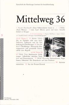 Mittelweg 36 : Zeitschrift des Hamburger Instituts für Sozialforschung; 5/2001.