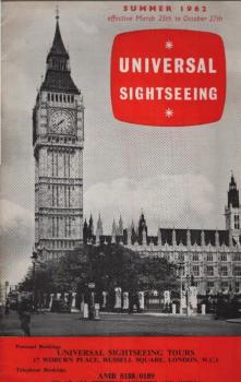 Universal Sightseeing : Summer 1962; effective March 25th to October 27th (Reisebroschüre)