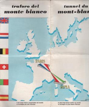 traforo del monte bianco = tunnel du mont-blanc (Faltprospekt)