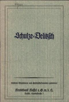 Schulze-Delitzsch, der Begründer des deutschen gewerblichen Genossenschaftswesens, sein Leben und Wirken.