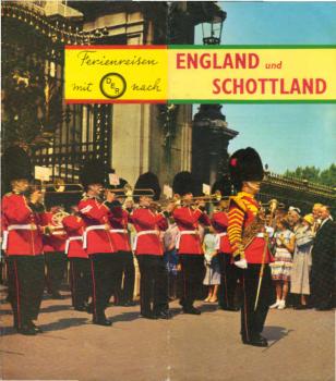 1961 mit der Stoomvaart-Mij. Zeeland nach England und Schottland. (Faltprospekt)