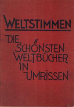 Weltstimmen. Die schönsten Weltbücher in Umrissen, Band 2. (7 Hefte).