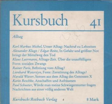 Kursbuch 41; September 1975 : Alltag