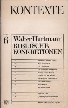 Kontexte; Band 6: Biblische Konkretionen