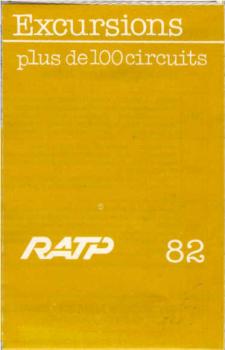 RATP. Excursions plus de 100 circuits.