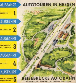 Autotouren in Hessen: Reisebrücke Autobahn.
