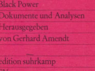 Black power : Dokumente u. Analysen.