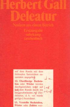 Deleatur : Notizen aus e. Betrieb.