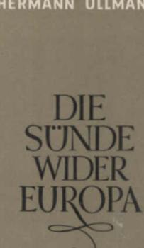 Die Sünde wider Europa.