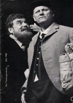 Die Theatergemeinde. Zeitschrift der Volksbühne Kassel e.V. Heft 9, Spielzeit 1962 / 63. Mai 1963.