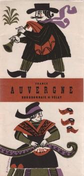 France, Auvergne : Bourbonnais, Velay (Faltprospekt).