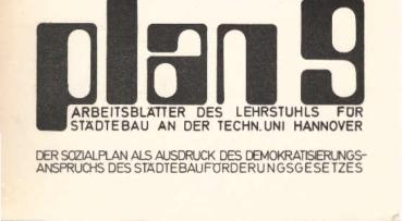 Der Sozialplan als Ausdruck des Demokratisierungsanspruchs des Städtebauförderungsgesetzes.