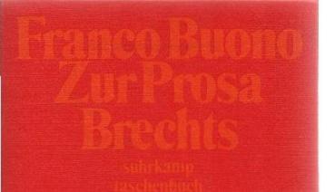 Zur Prosa Brechts : Aufsätze.