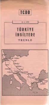 Türkiye Ingiltere Trenle. 30.5.1976. (Faltplatt)