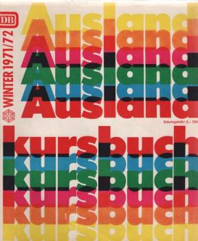 Auslandkursbuch Winter 1971/72. 26.9.1971 - 27.5.1972.