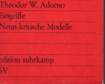 Eingriffe : 9 krit. Modelle.