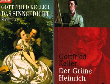 2 Bücher. Gottfried Keller: 1., Das Sinngedicht ; 2., Der Grüne Heinrich
