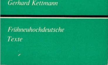 Frühneuhochdeutsche Texte.