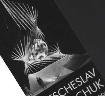 Einladung zur Eröffnung der Ausstellung Vjatscheslav Kolejtschuk vom 29.9. - 11.11.1990. (Einladungskarte)