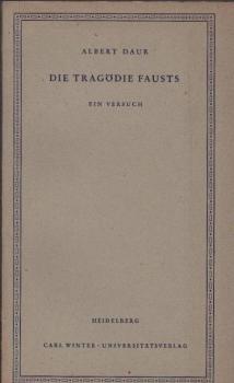 Die Tragödie Fausts : Ein Versuch.