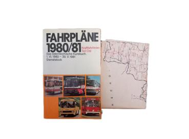 Fahrpläne. Das österreichische Kursbuch. Teil 2 - Ost. Kraftfahrlinien Wien/ Niederösterrich/ Burgenland/ Steiermark. 1.6.1980-30.5.1981.
