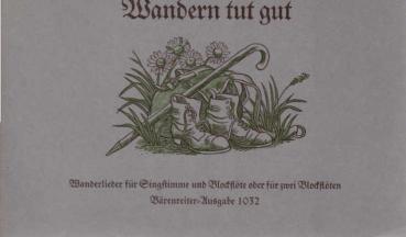 Wandern tut gut : Wanderlieder für Singstimme und c-Blockflöte (oder 2 Melodieinstrumente).