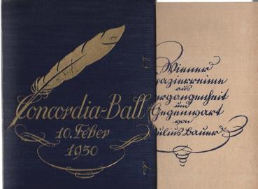 Wiener Spazierreime aus Vergangenheit und Gegenwart. (Damenspende zum Concordia-Ball, 10. Feber, 1930)