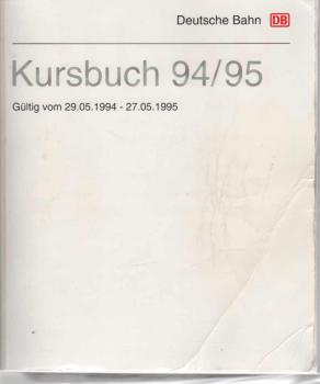 Kursbuch 1994 / 95. Gültig vom 29.05.1994 bis 27.05.1995.