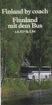Finland by coach. Finland mit dem Bus 1.6.83 - 31.5.84.