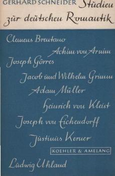 Studien zur deutschen Romantik.