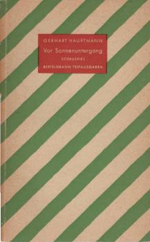 Vor Sonnenuntergang : Schauspiel.