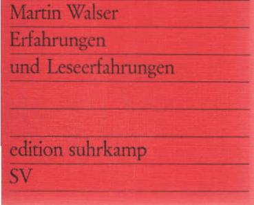 Erfahrungen und Leseerfahrungen.