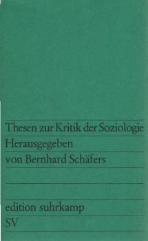 Thesen zur Kritik der Soziologie.