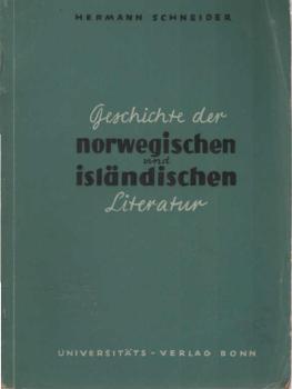 Geschichte der norwegischen und isländischen Literatur.