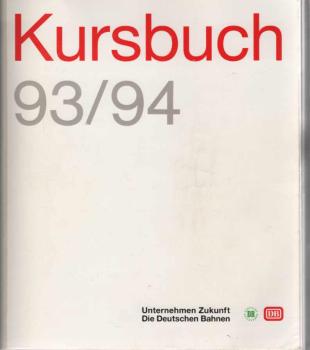 Kursbuch Teil A: Allgemeines 23. Mai 1993 bis 28. Mai 1994