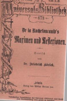Maximen und Reflexionen.