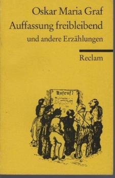 Auffassung freibleibend und andere Erzählungen.